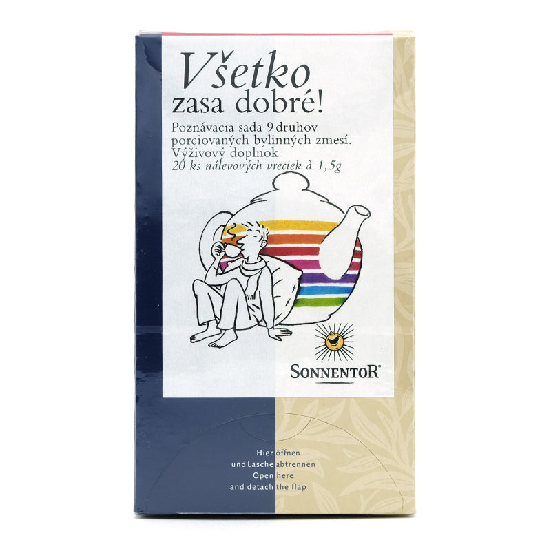 Všetko zase dobré, porciovaný čaj poznávacia sada bio 30g Sonnentor