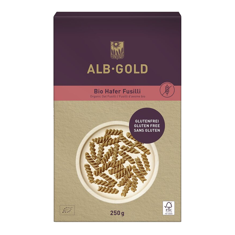 Cestoviny fusilli bezlepkové ovsené bio 250g ALB