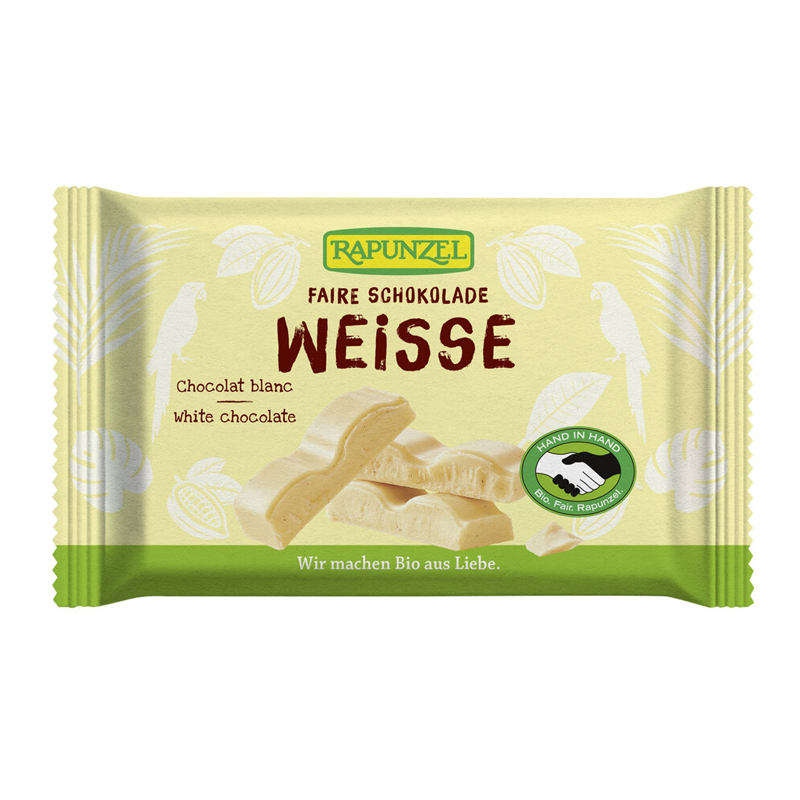 Čokoláda biela bio fairtrade 100g Rapunzel