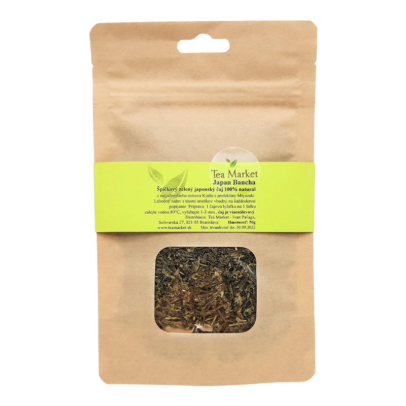 Japan Bancha zelený čaj sypaný 50g Tea Market