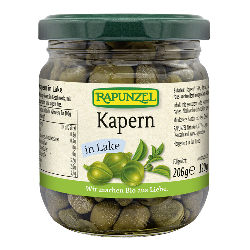 Kapary v slanom náleve bio 206g Rapunzel