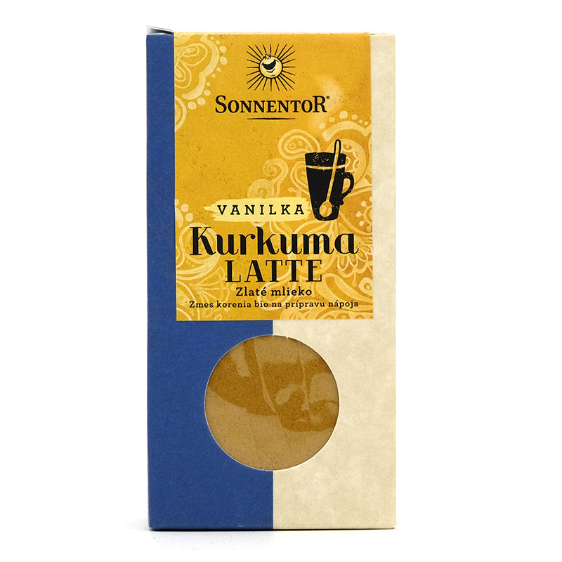 Kurkuma Latte (zlaté mlieko) vanilka, zmes korenia bio 60g Sonnentor
