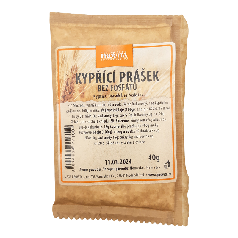 Kypriaci prášok z vínneho kameňa 40g Provita