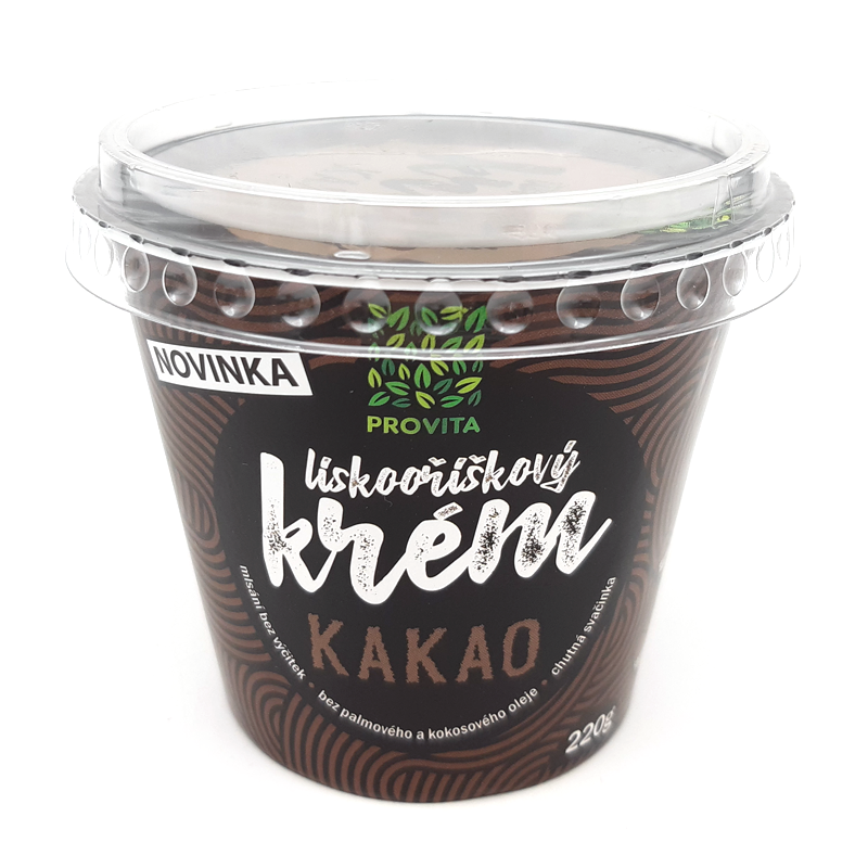 Lieskoorieškový krém kakao 220g Provita