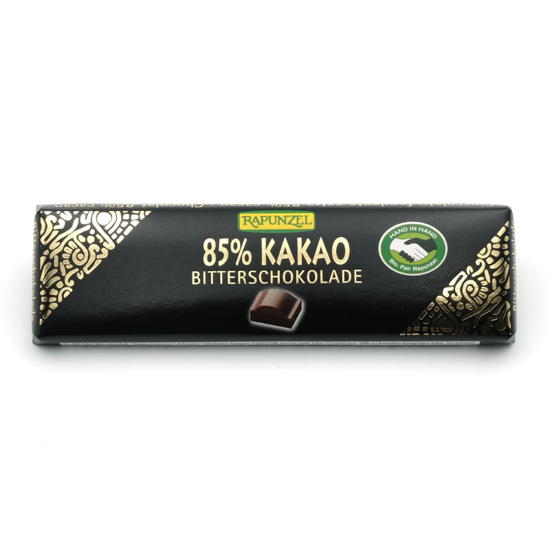Mini horká čokoláda bio fairtrade 85% 20g Rapunzel
