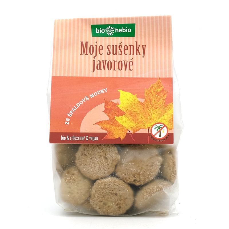 Moje sušienky javorové bio 130g Bionebio