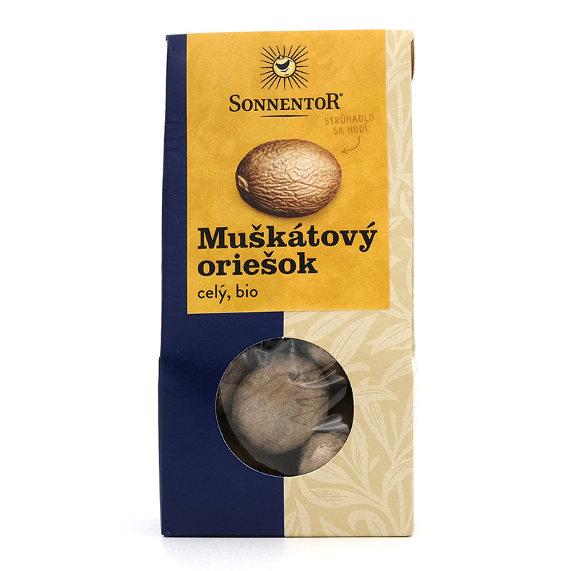 Muškátový orech celý, korenie bio 25g Sonnentor
