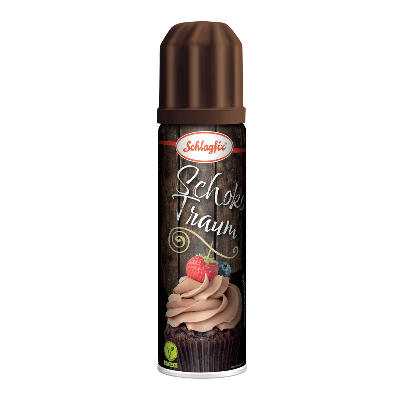 Rastlinná šľahačka čokoládová v spreji 200ml Schlagfix