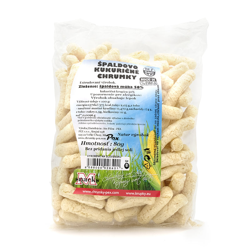 Špaldovo-kukuričné chrumky 80g Msnacks