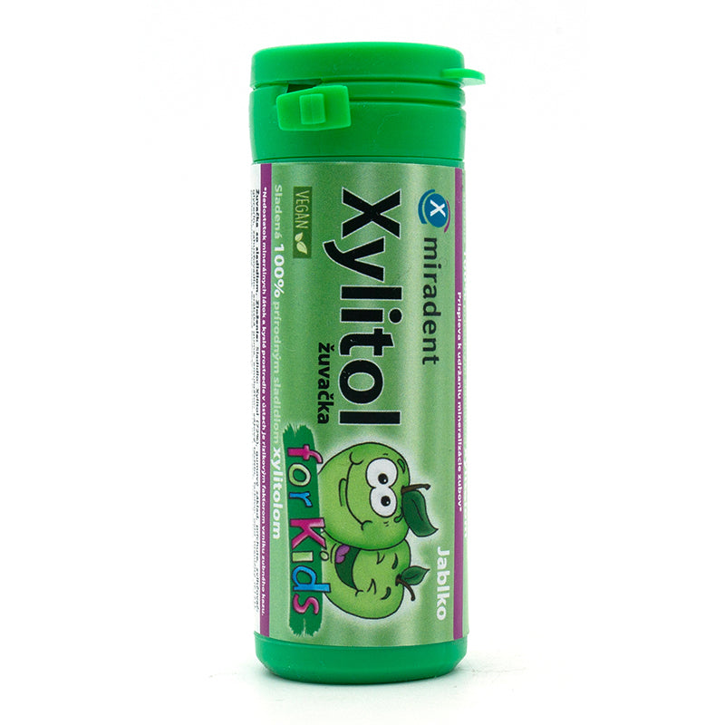 Žuvačky pre deti jablko Xylitol 30g Miradent