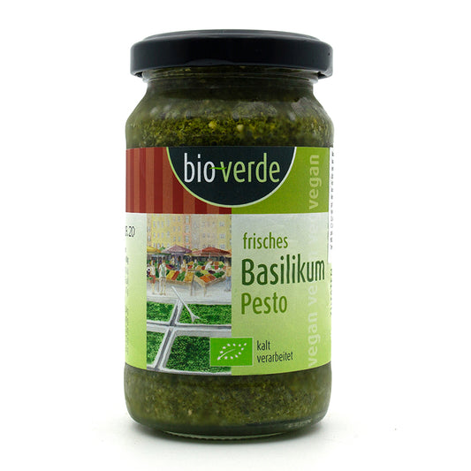 Bazalkové pesto vegánske bio 165g bio-verde