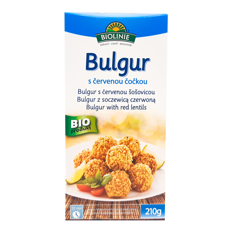 DOCASNE NEDOSTUPNE Bulgur s červenou šošovicou bio 210g Biolinie