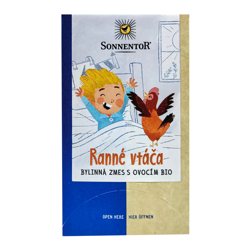 Ranné vtáča, čaj porciovaný bio 32,4g Sonnentor