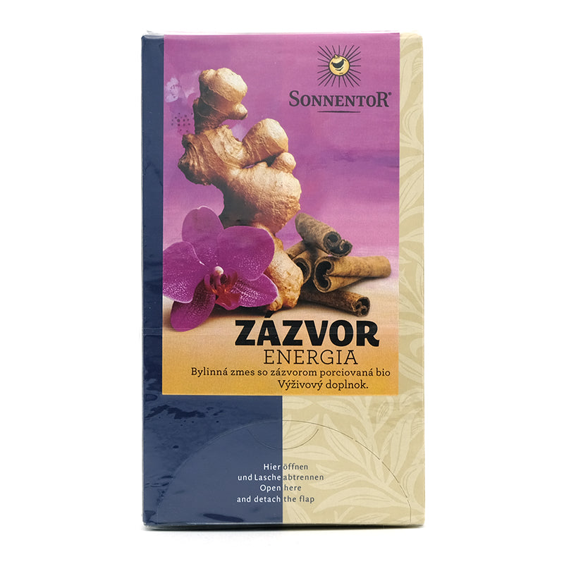 Zázvor - energia, čaj porciovaný bio 32,4 g Sonnentor