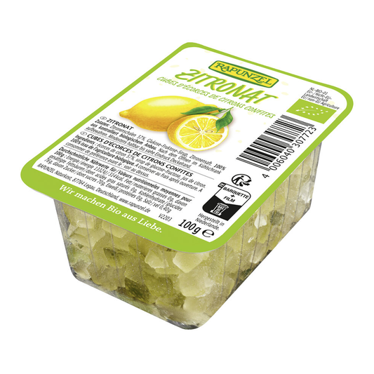 Citrónová kôra kandizovaná bio 100g Rapunzel