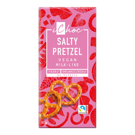 Čokoláda slaný praclík bio 80g iChoc