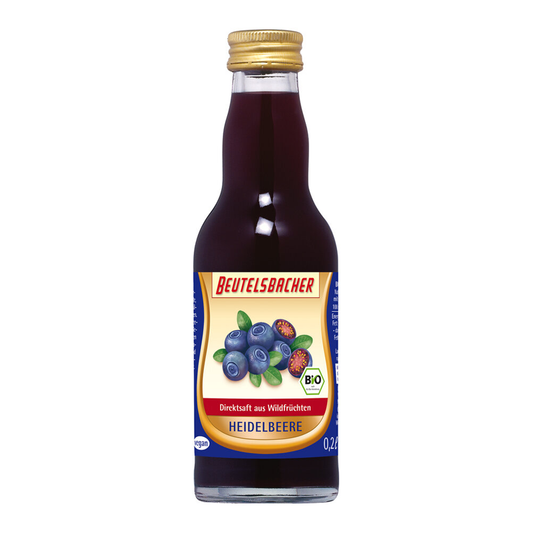 Čučoriedková šťava 100% bio 0,2l Beutelsbacher