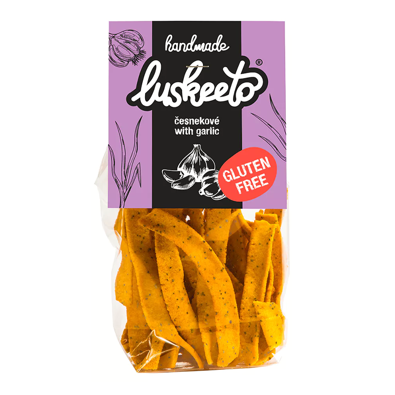 Farmárske strukovinové krekry cesnakové 70g Luskeeto