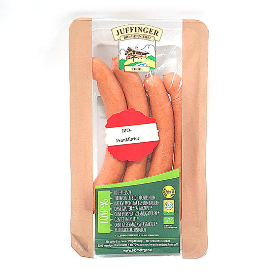 Frankfurtské párky 4ks bio 200g Juffinger