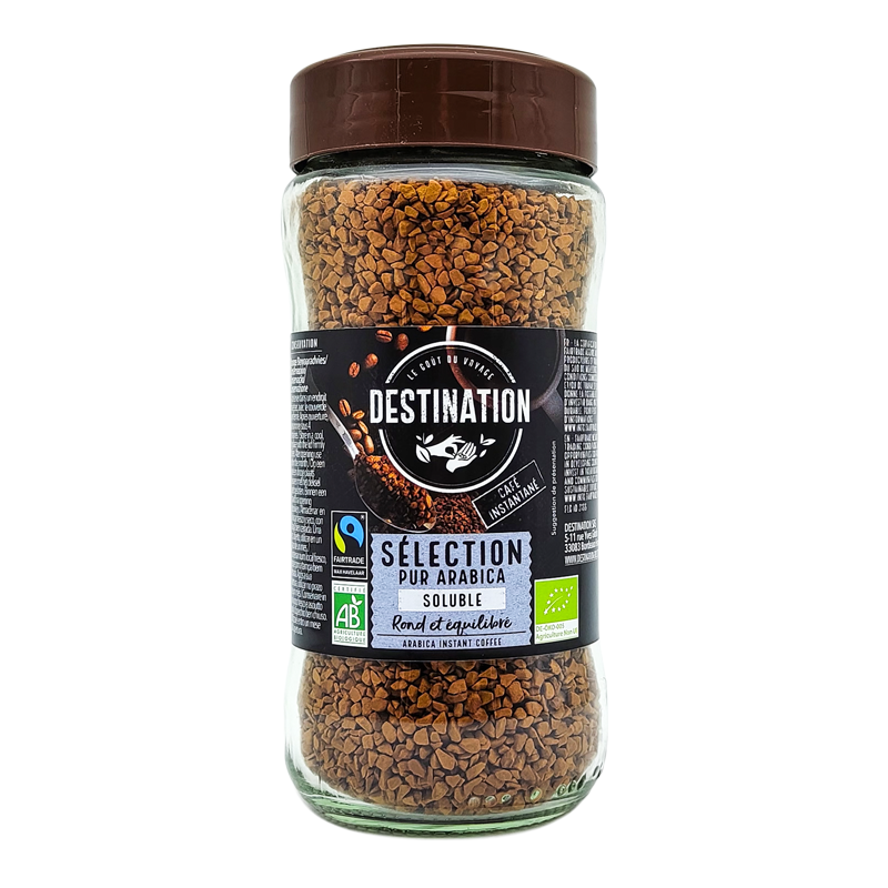 Instantná káva 100% arabica 100g bio Destination
