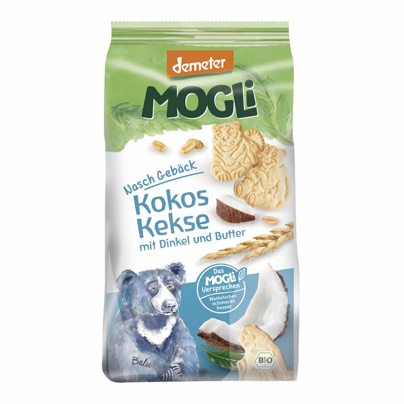 Maslové sušienky so špaldou a kokosom demeter bio 125g Mogli