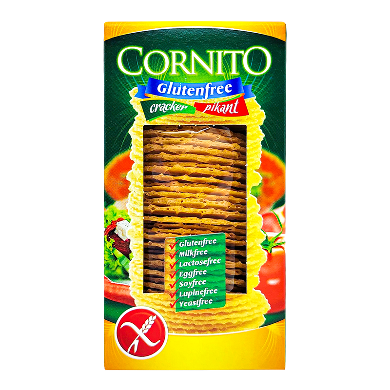 Bezlepkové krekry pikantné 60g Cornito