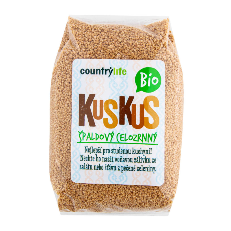 Kuskus špaldový celozrnný bio 500g Country Life
