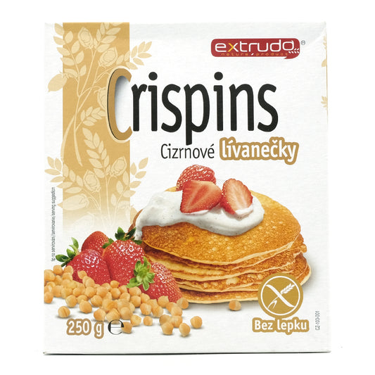 Cícerové lievance Crispins bezlepkové 250g Extrudo