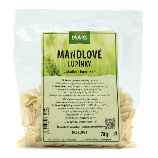 Mandľové lupienky 70g Provita