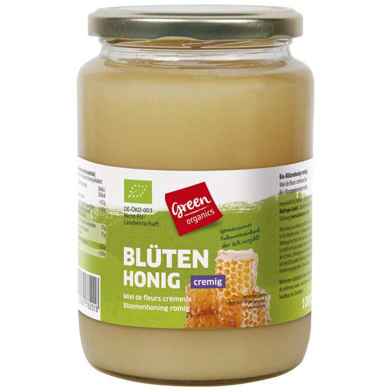 Krémový kvetový bio med 1000g Green Organics