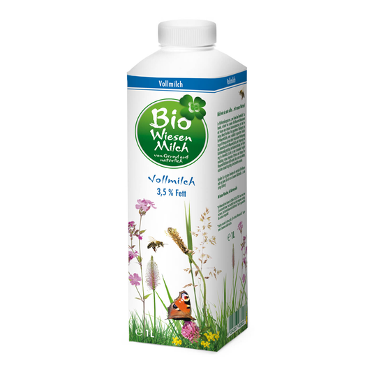 Mlieko 3,5% 1l bio Wiesen Milch