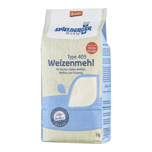 Pšeničná múka hladká (T405) demeter bio 1kg Spielberger
