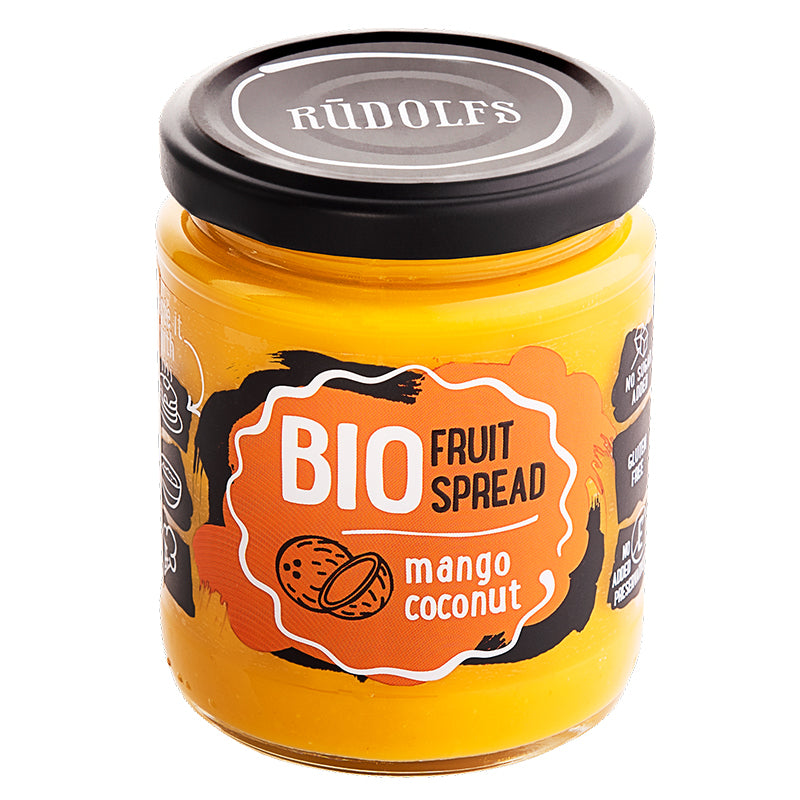 Ovocná bio nátierka Mango a Kokos 245g Rudolfs