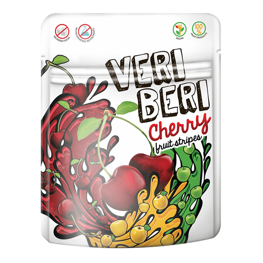 Ovocné stripsy višňa 50g Veri Beri