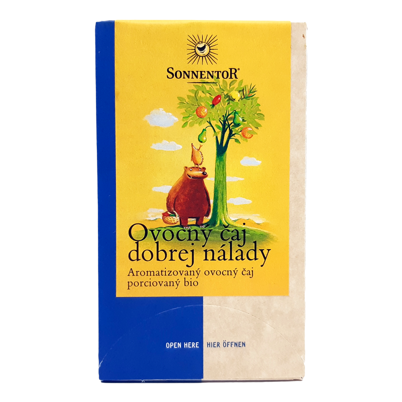 Ovocný čaj dobrej nálady, porciovaný bio 45g Sonnentor