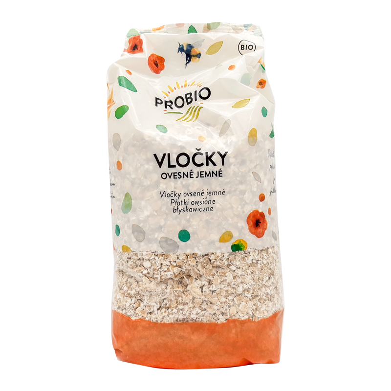 Ovsené vločky jemné bio 500g Bioharmonie