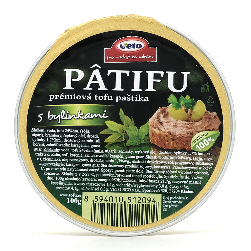 Nátierka Patifu s bylinkami 100g Veto