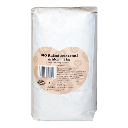 Ražná múka celozrnná bio 1kg Biopekáreň