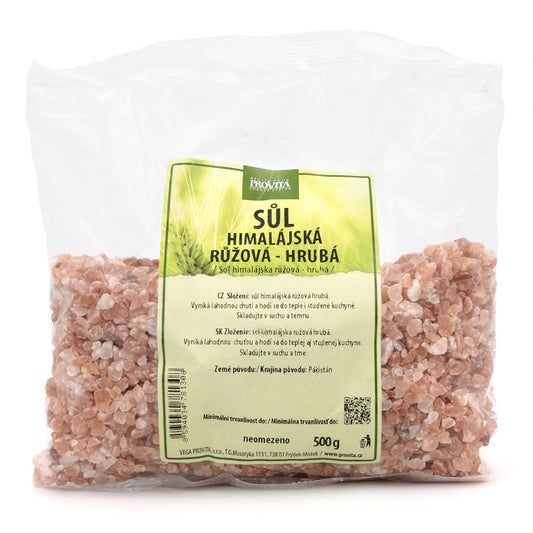 Ružová himalájska soľ hrubá 500g Provita