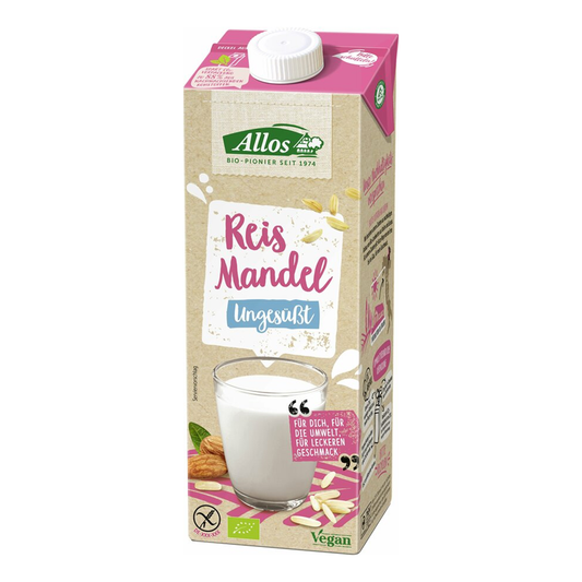 Ryžovo-mandľový nápoj nesladený bio 1l Allos