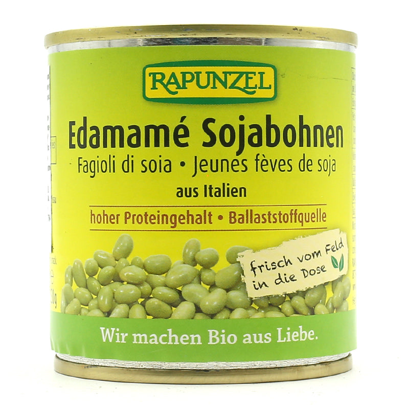 Sójové bôby Edamame v konzerve bio 200g Rapunzel