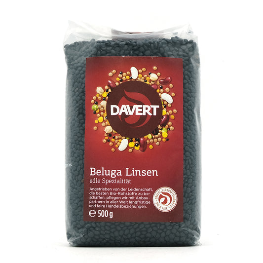 Šošovica beluga bio 500g Davert