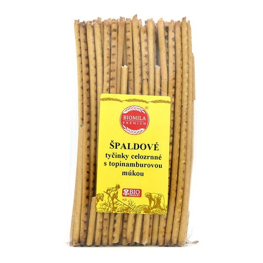 Špaldové tyčinky celozrnné s topinamburom bio 150g Biomila