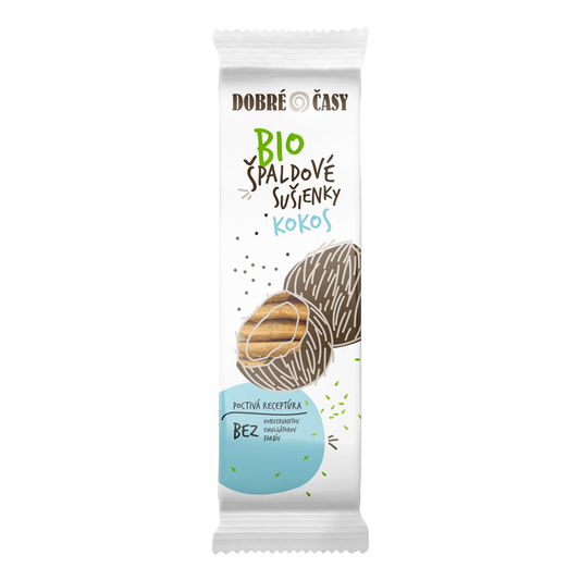 Špaldové sušienky s kokosom bio 100g Dobré časy