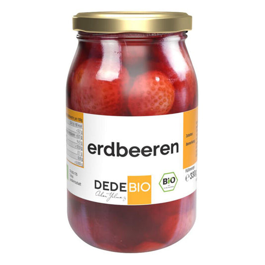 Zavárané jahody 330g DEDE BIO
