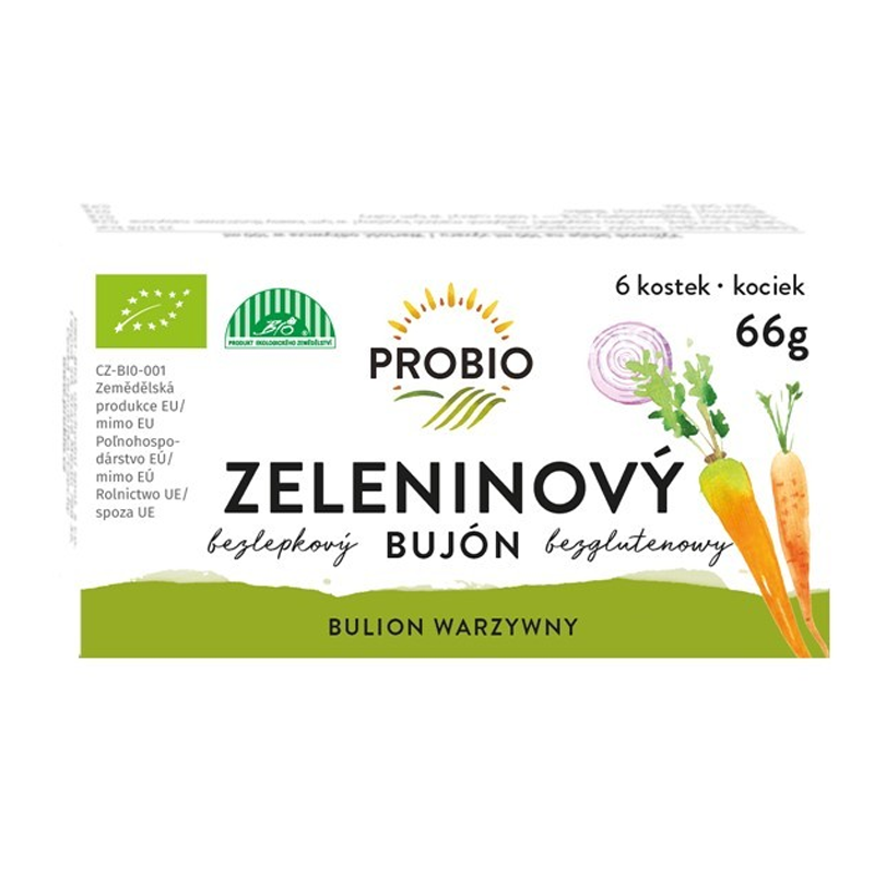 Zeleninový bujón kocky bio 66g PROBIO