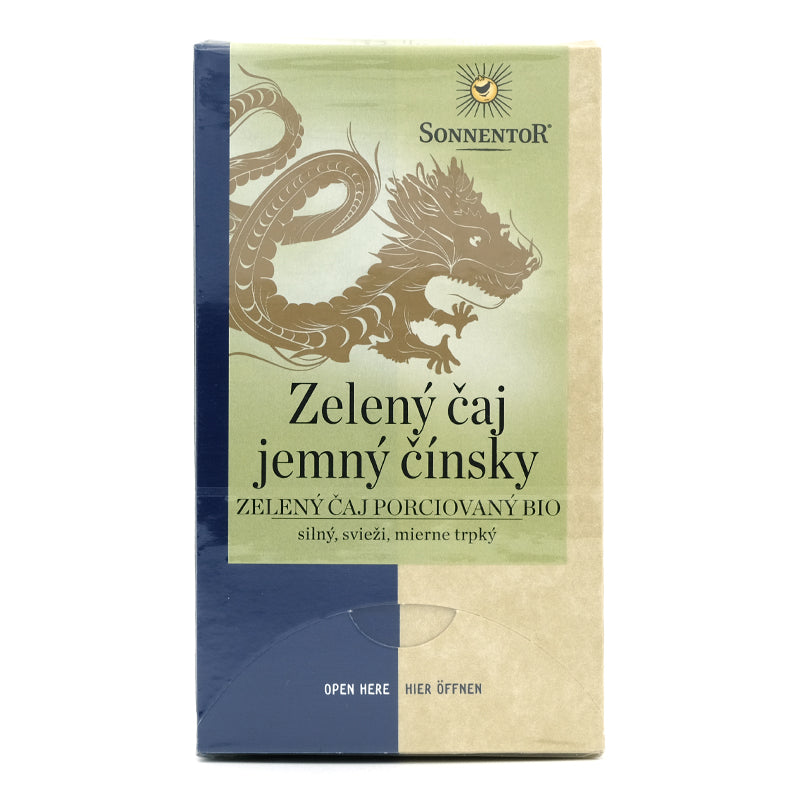 Zelený čaj jemný čínsky, porciovaný bio 27g Sonnentor