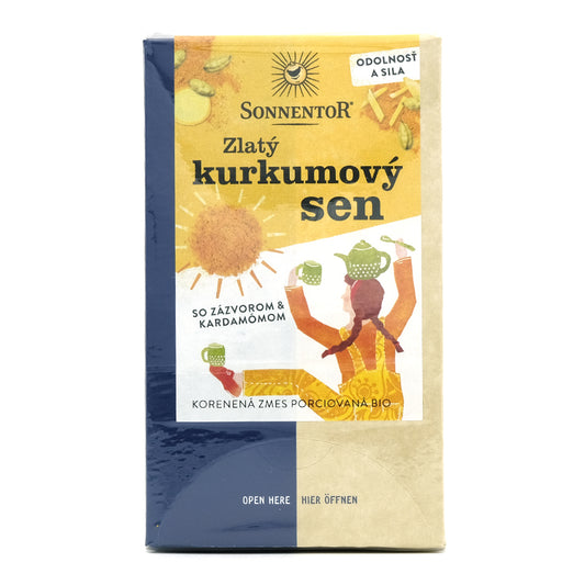 Zlatý kurkumový sen, čaj porciovaný bio 36g Sonnentor
