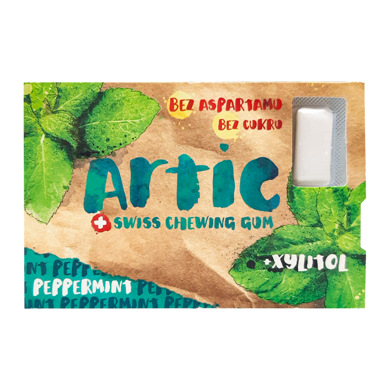 Žuvačky bez cukru Peppermint 16g Artic