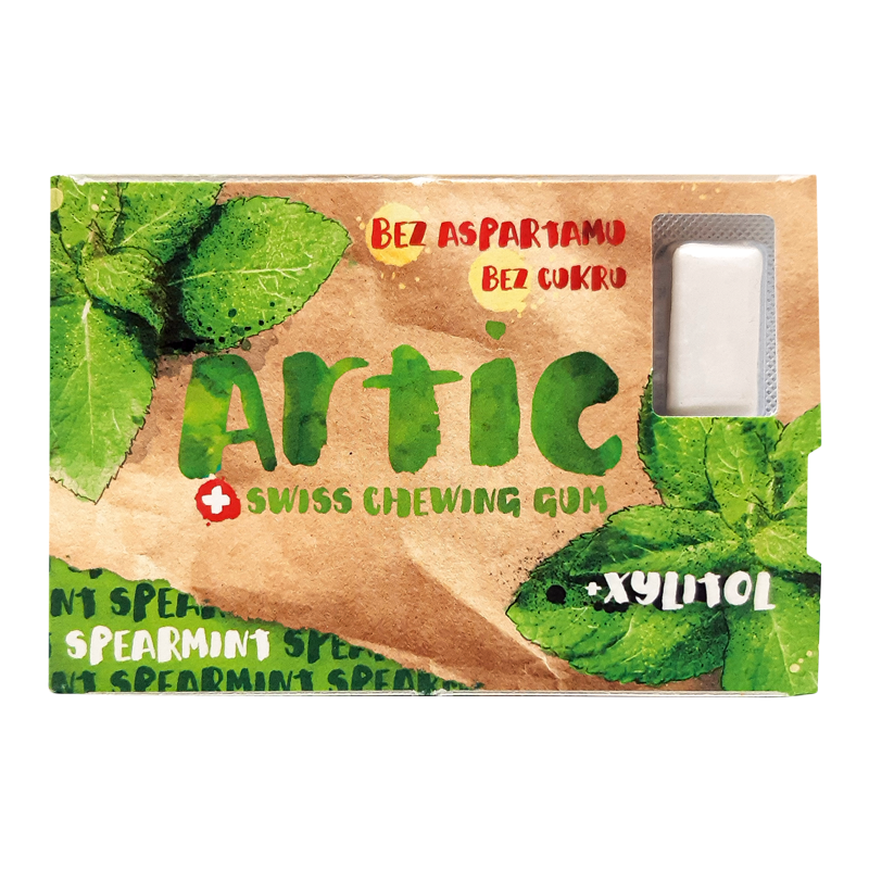 Žuvačky bez cukru Spearmint 16g Artic